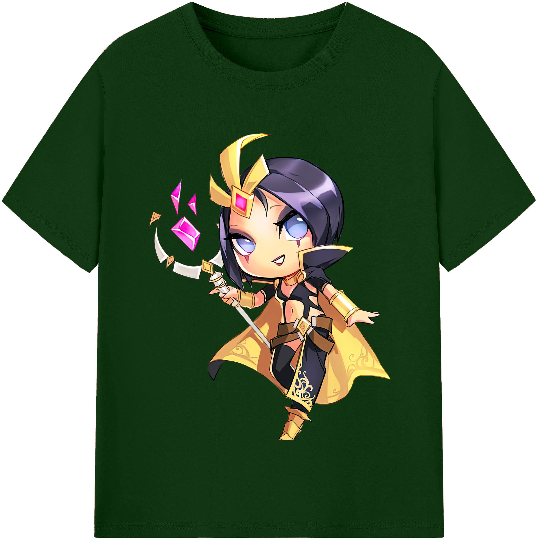 リーグ・オブ・レジェンド League of Legends LOL 綿100％半袖Tシャツ（フロントプリント）